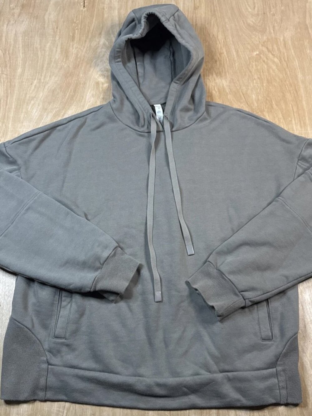 Alo Yoga Green Unisex Long Sleeve Pullover Hoodie Size Medium